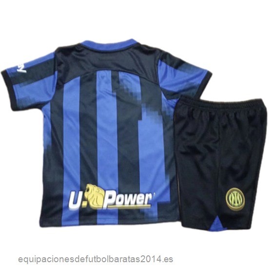 Nuevo 1ª Conjunto De Hombre Niños Inter Milan 23/24 Azul Negro Baratas